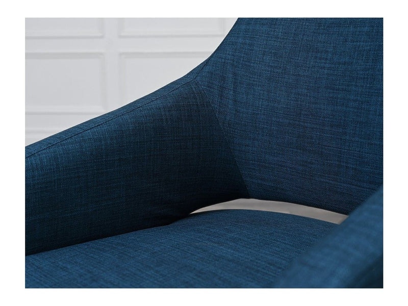 Mansell Linen Dining Chair, Blue Default Title
