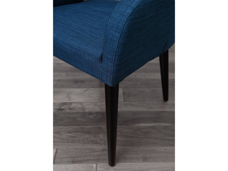 Mansell Linen Dining Chair, Blue Default Title