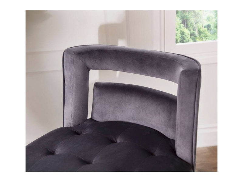 Jemma Velvet Counter Dining Chair, Grey Default Title