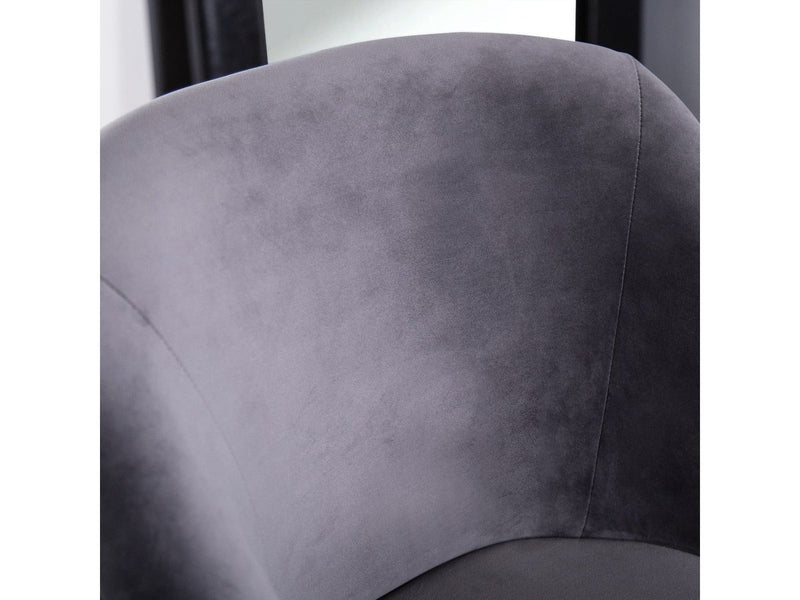 Eva Tufted Back Bar Dining Chair, Grey Default Title