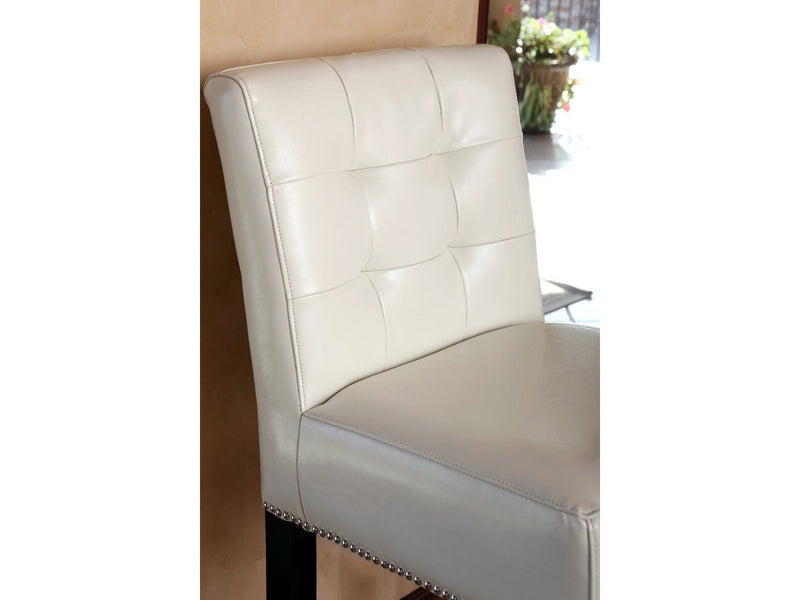 Masimo Leather Bar Dining Chair, Ivory Default Title