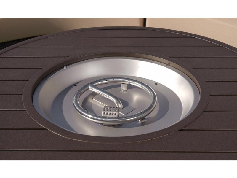Cassara Outdoor Curved Sectional with Fire Table