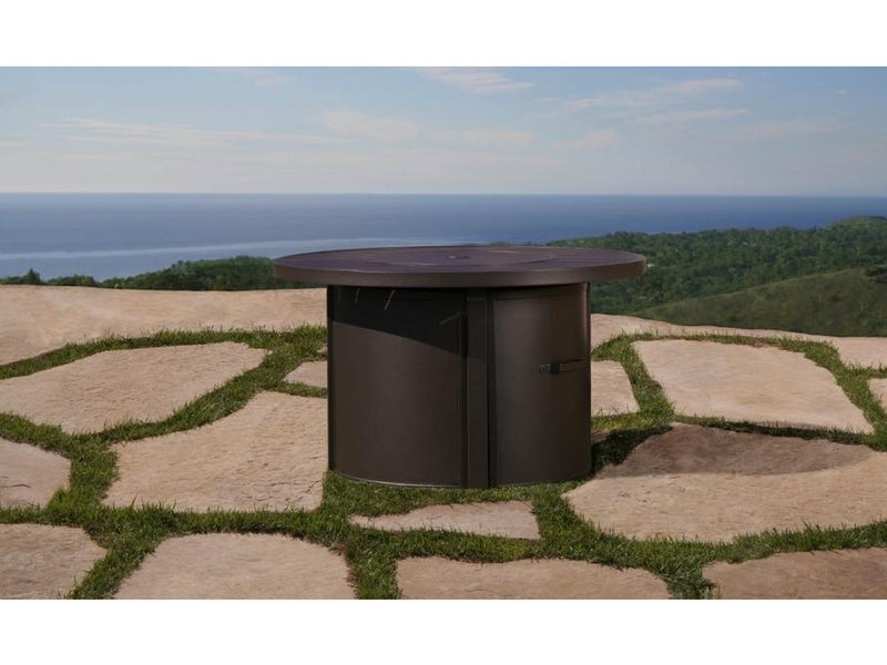 Cassara Outdoor Curved Sectional with Fire Table