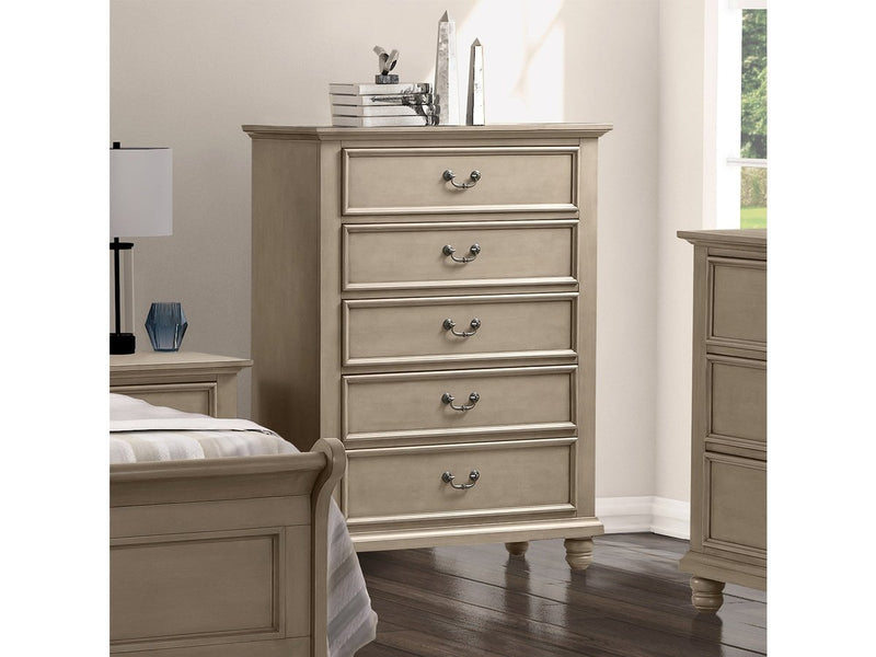Caymen Upholstered 6-pc Bedroom Set, Queen