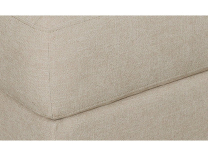 Elliot Fabric Ottoman - Beige