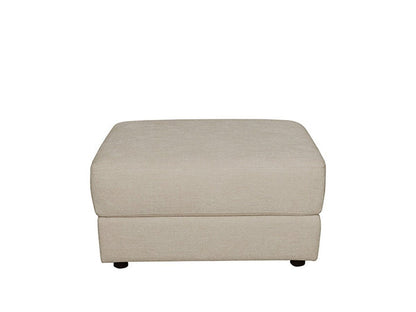 Elliot Fabric Ottoman - Beige