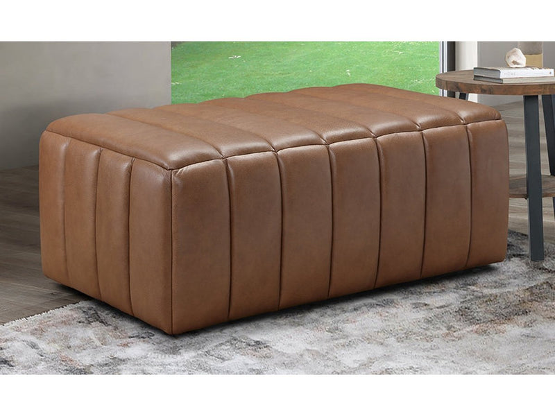 Gianna Leather Ottoman