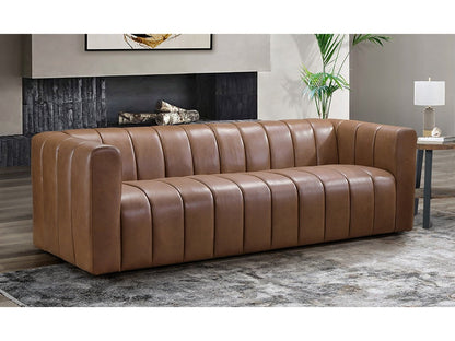 Gianna Leather Sofa - Camel
