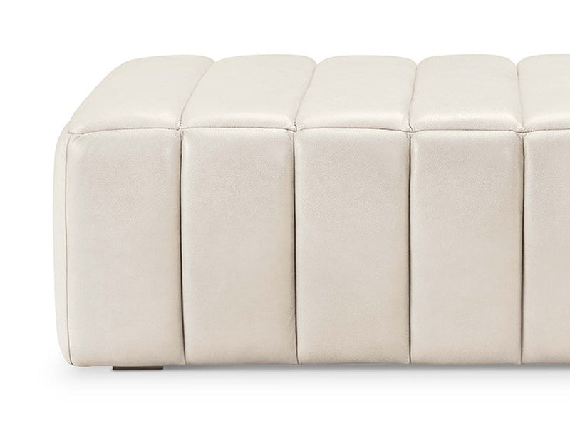Gianna Leather Ottoman