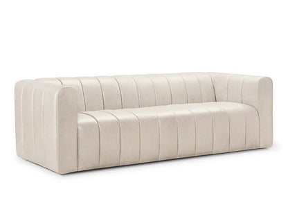 Gianna Leather Sofa - Ivory