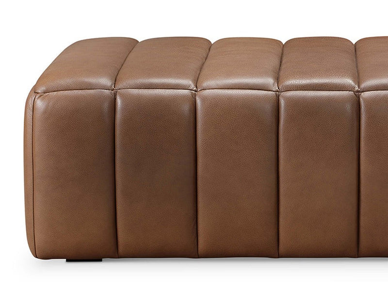 Gianna Leather Ottoman