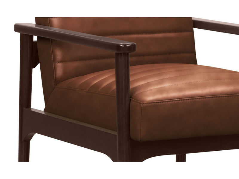 Kerry Top Grain Leather Accent Chair