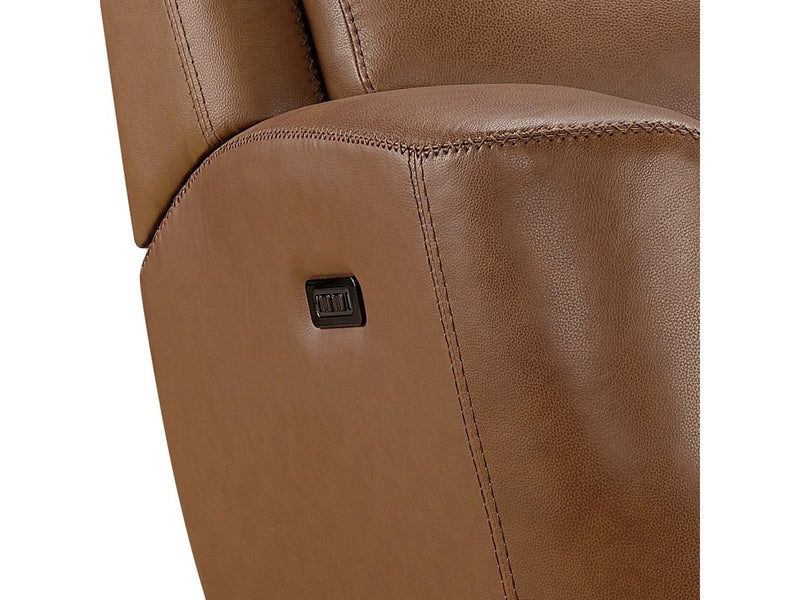 Tinley Leather Power Reclining Loveseat with Power Headrests