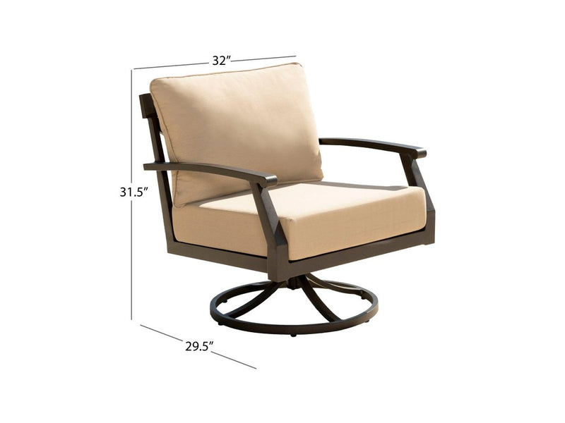 Marilla Swivel Chair (Set of 2)