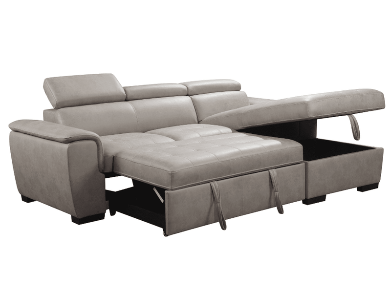 Metro Fabric Storage Sectional with Pullout Bed
