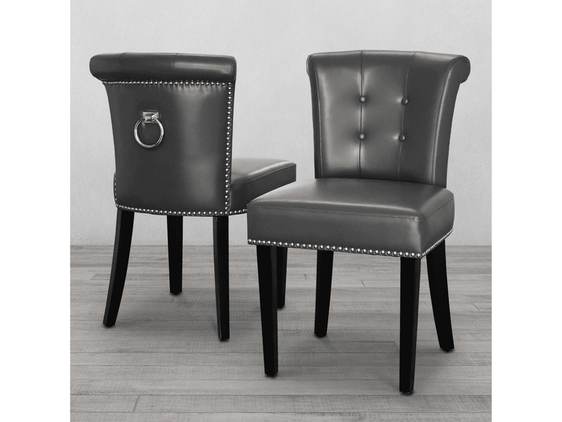 Opheim Faux Leather Dining Chair Set of 2