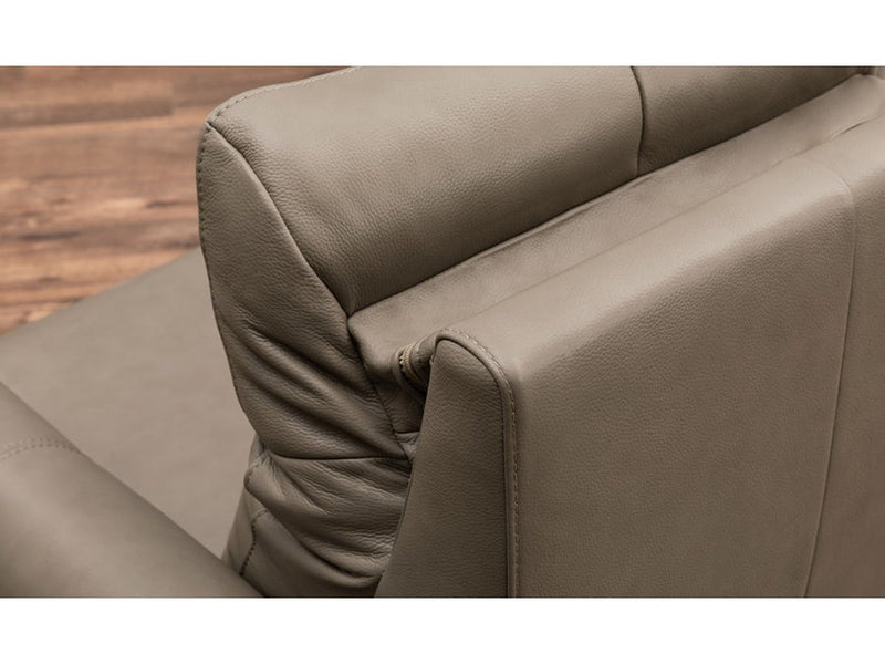 Oswald Leather Power Reclining Loveseat with Power Headrests
