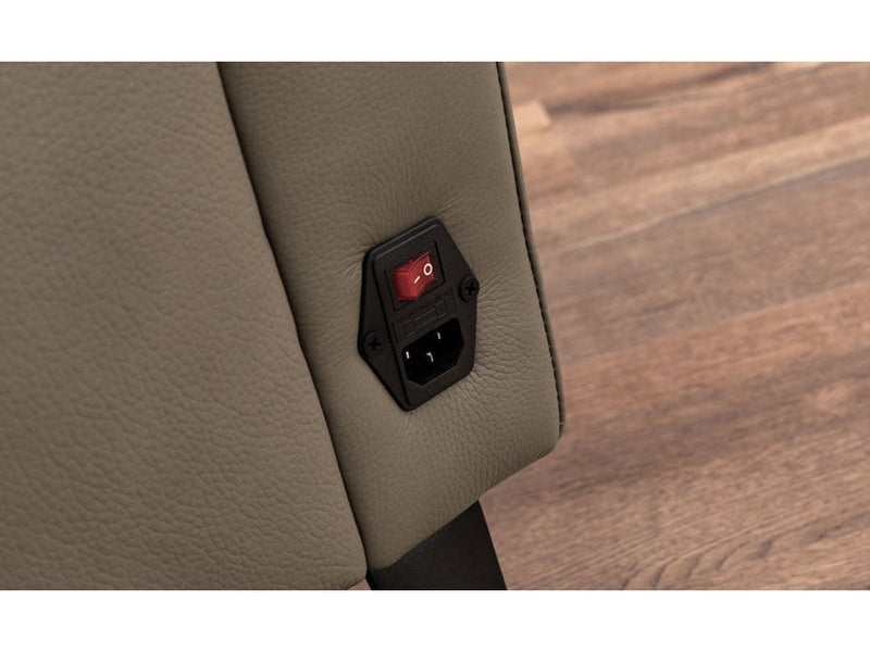 Oswald Leather Power Reclining Loveseat with Power Headrests