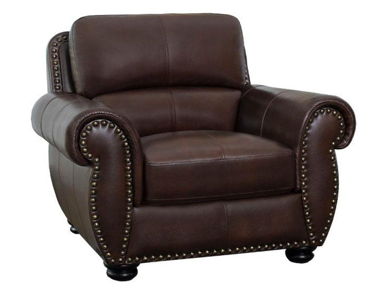 Austin Leather Armchair, Brown Default Title