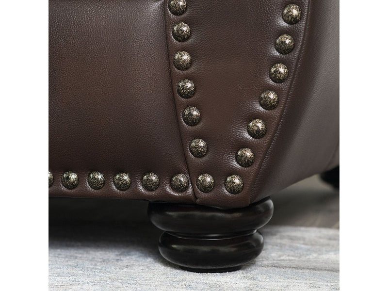 Austin Leather Armchair, Brown Default Title