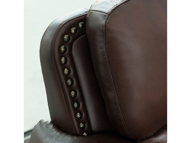 Austin Leather Sofa, Brown Default Title