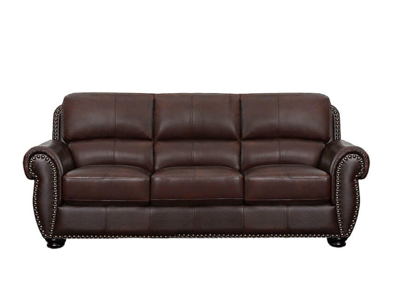 Austin Leather Sofa, Brown Default Title