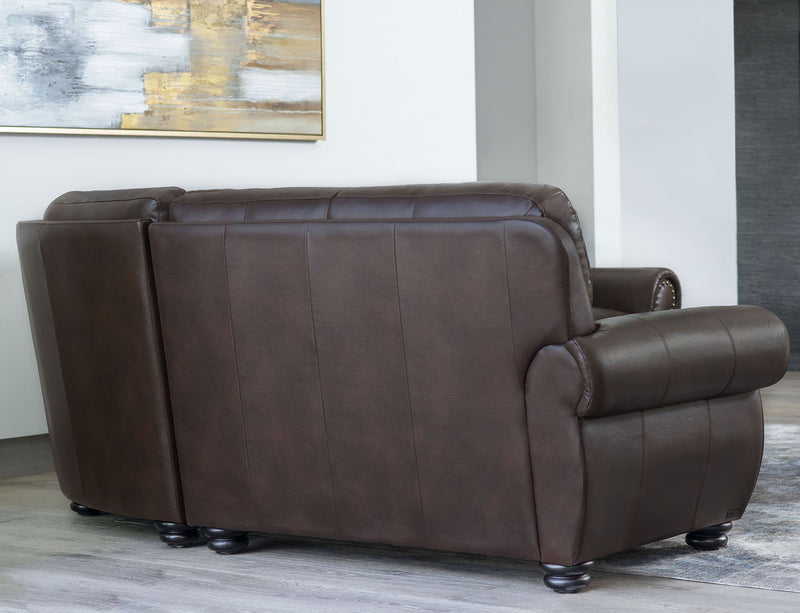 Austin Leather Sectional Set, Brown Default Title