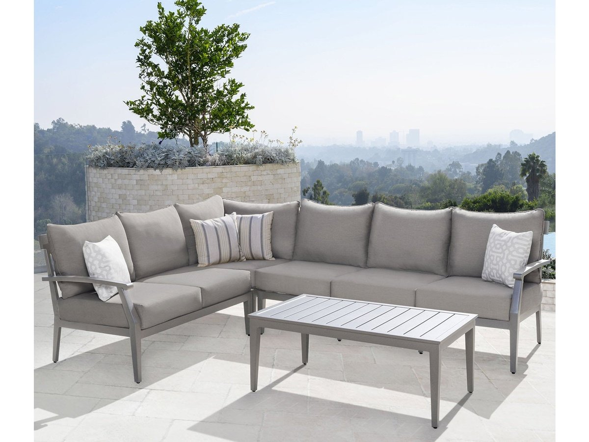 Marilla 4-piece Sectional Set , Grey Default Title
