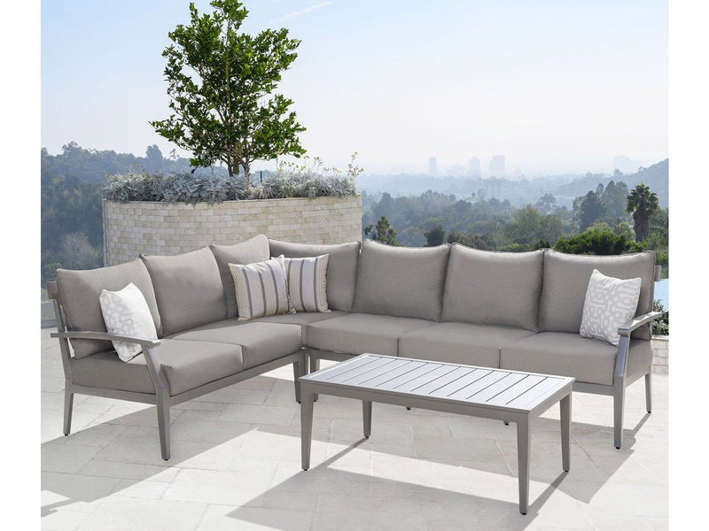 Marilla 4-piece Sectional Set , Grey Default Title