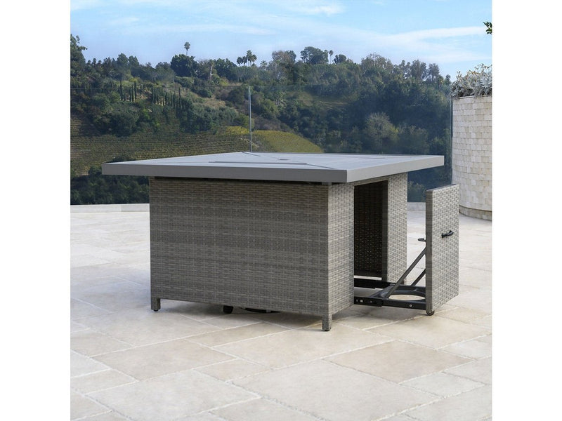 Belmont Fire Chat Table, Grey Default Title