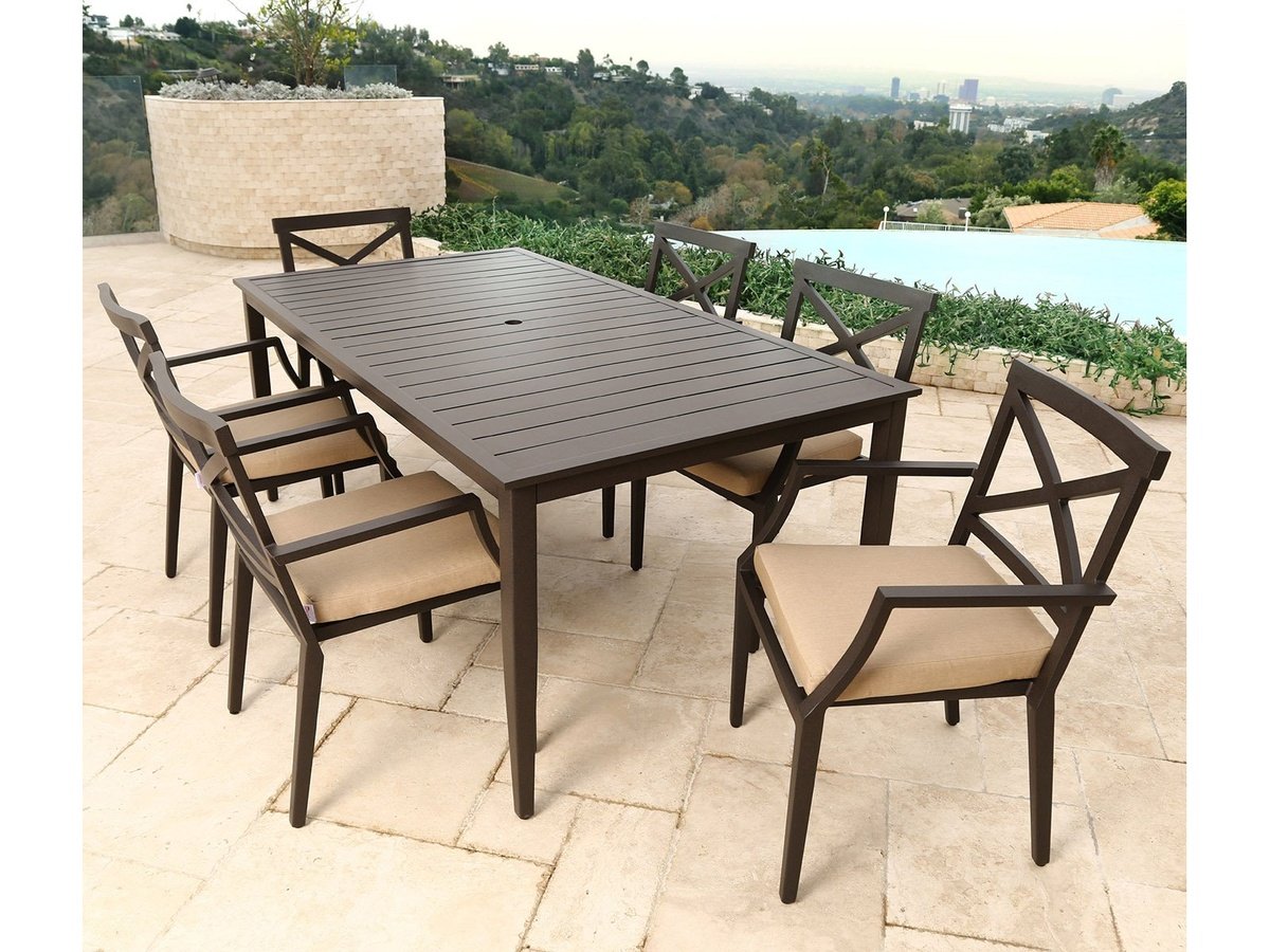 Marilla Dining Table, Brown Default Title