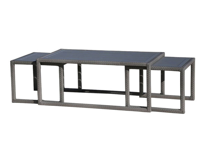 Monaco 3-piece Nesting Table Set, Navy Default Title