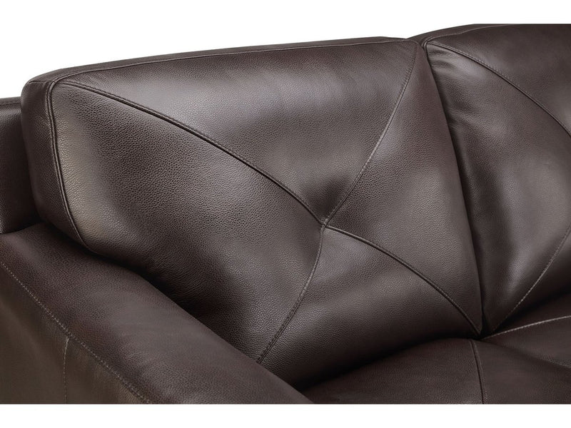 Atmore 2-piece Leather Sofa & Loveseat Set, Brown Default Title