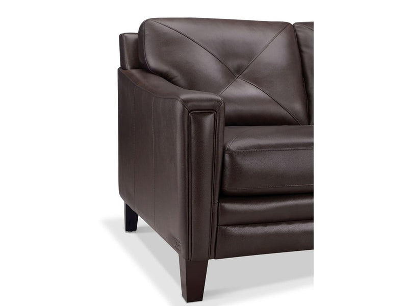 Atmore 2-piece Leather Sofa & Loveseat Set, Brown Default Title