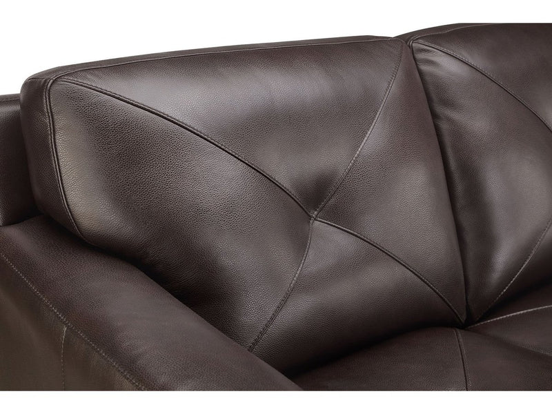 Atmore 3-piece Leather Sofa, Loveseat, & Chair Set, Brown Default Title
