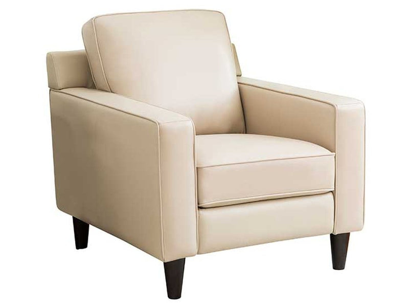 Milton Leather Armchair, Cream Default Title