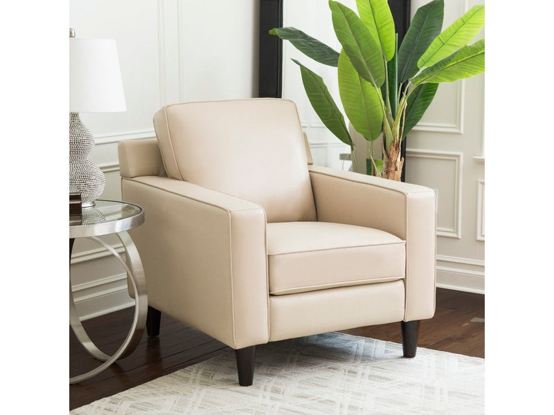 Milton Leather Armchair, Cream Default Title