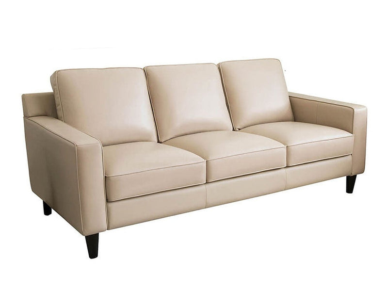 Milton Leather Sofa, Cream Default Title