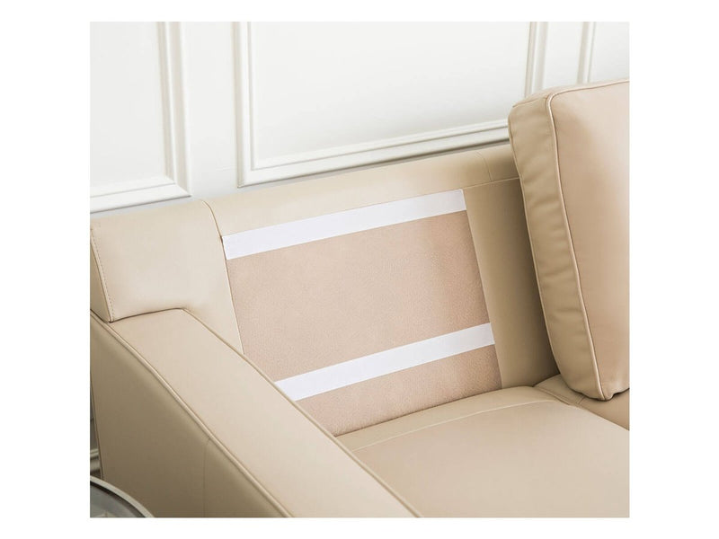 Milton Leather Sofa, Cream Default Title