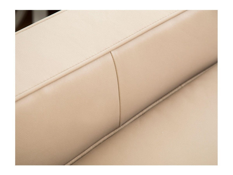 Milton Leather Sofa, Cream Default Title