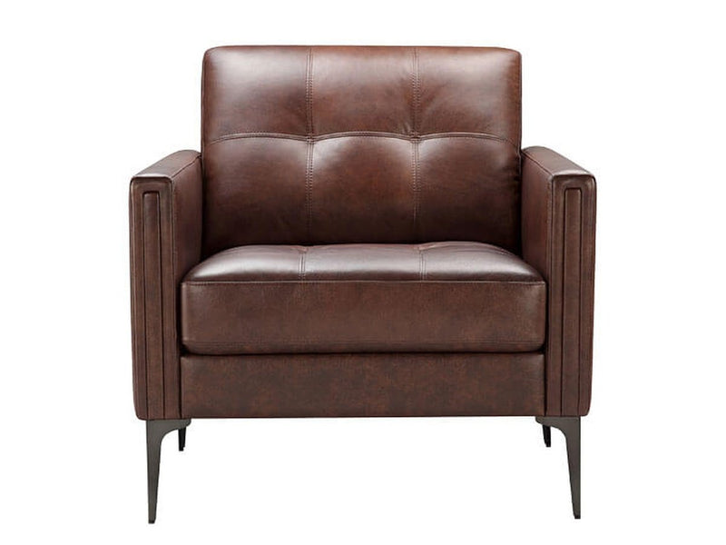 Torrington Leather Chair, Brown Default Title