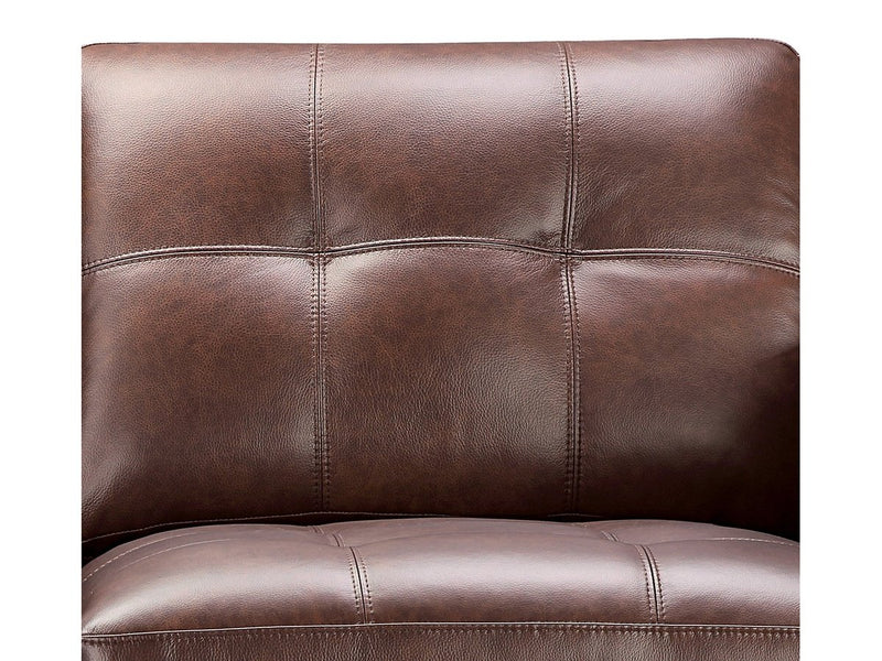 Torrington Leather Loveseat, Brown Default Title