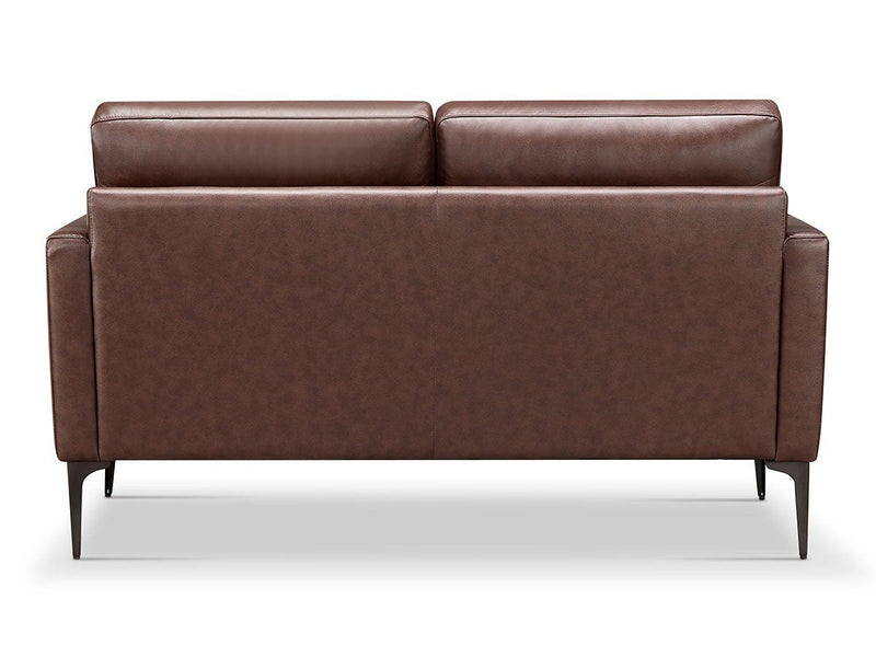 Torrington Leather Loveseat, Brown Default Title