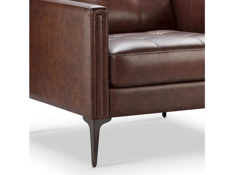 torrington leather sofa by abbyson