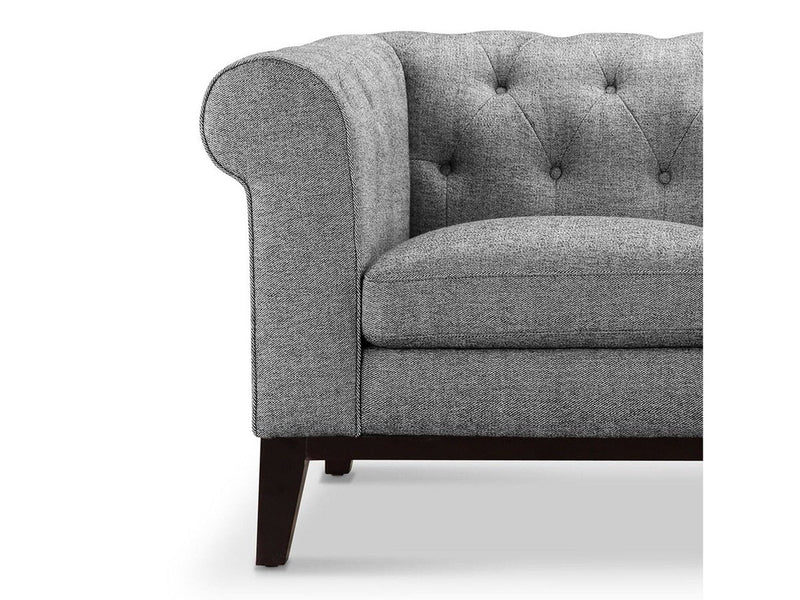 Cecelia Fabric Chair, Grey Default Title