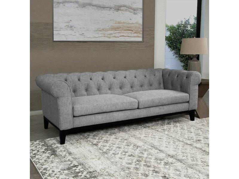 Cecelia Fabric Sofa, Grey Default Title