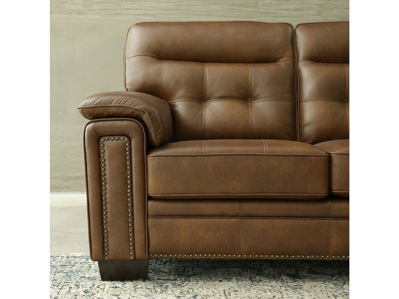 Harrison Leather Chair, Brown Default Title