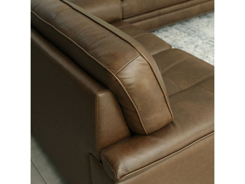 Harrison 2-piece Leather Sofa and Loveseat Set, Camel Default Title