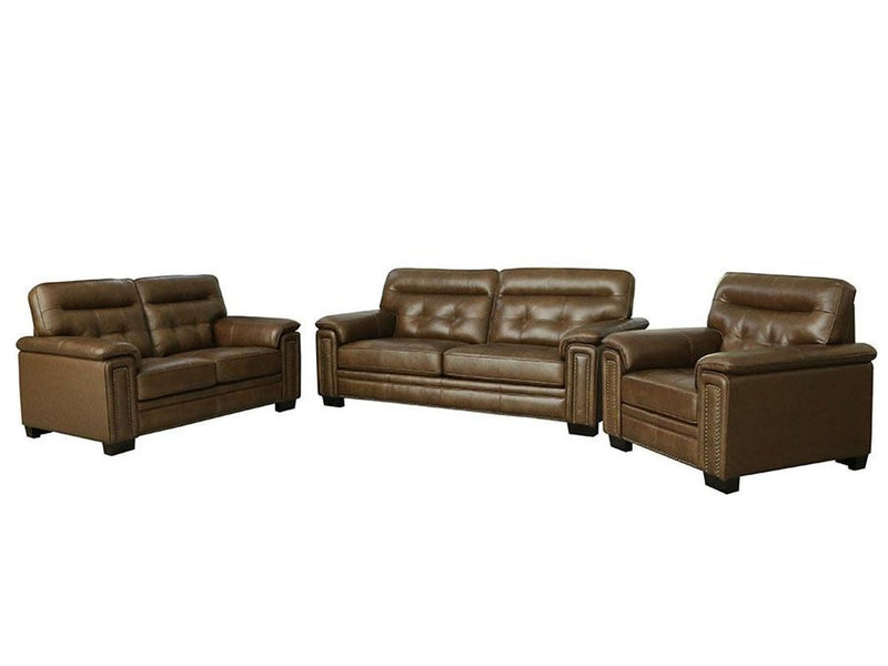 Harrison 3-piece Leather Set, Camel Default Title