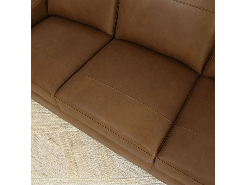 Merona Leather Sofa, Camel Default Title